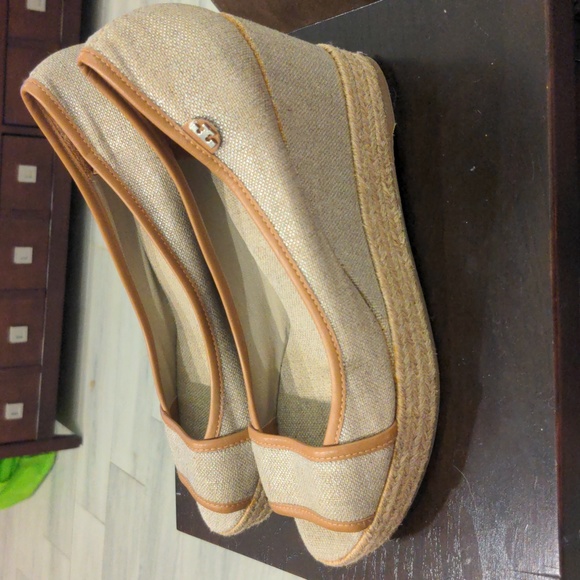 Tory Burch Espadrille Wedges Peep Toe EU Size 40 (US 9.5) Majorca #5… - Picture 2 of 10